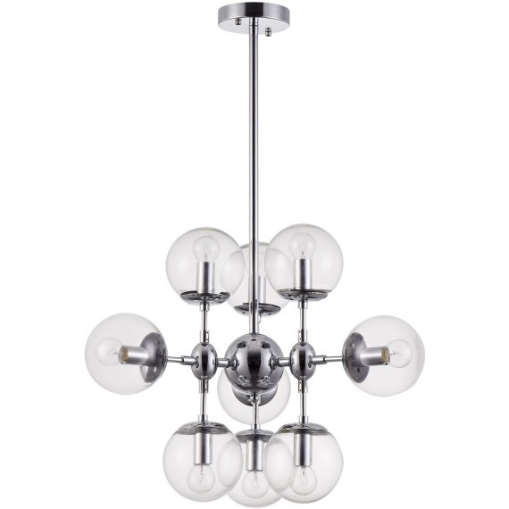 Люстра на штанге Freya FR5596PL-09CH Richard под лампы 9xE14 60W