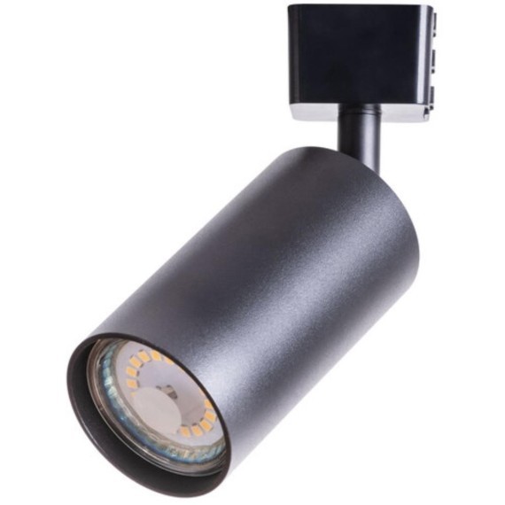 Однофазный двужильный трековый светильник Arte Lamp A1518PL-1BK RIDGE под сменную лампу GU10