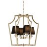 Подвесная люстра  LDP 1249-4 GD+BK