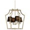 Подвесная люстра  LDP 1249-4 GD+BK