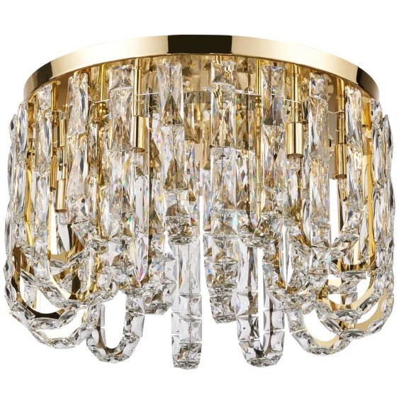 Люстра потолочная хрустально-золотая под лампы G9 Favourite 4721-12C