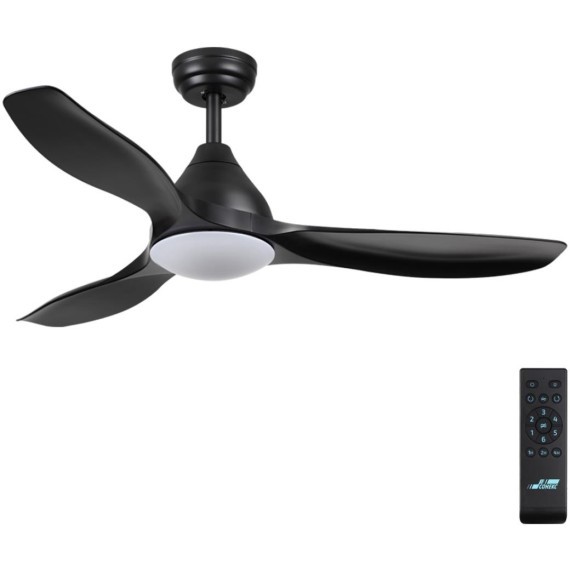 7701/24L VIVA LED SN24 Люстра-вентилятор черный LED 24Вт 3000-6000K D1220 пульт ДУ STORM