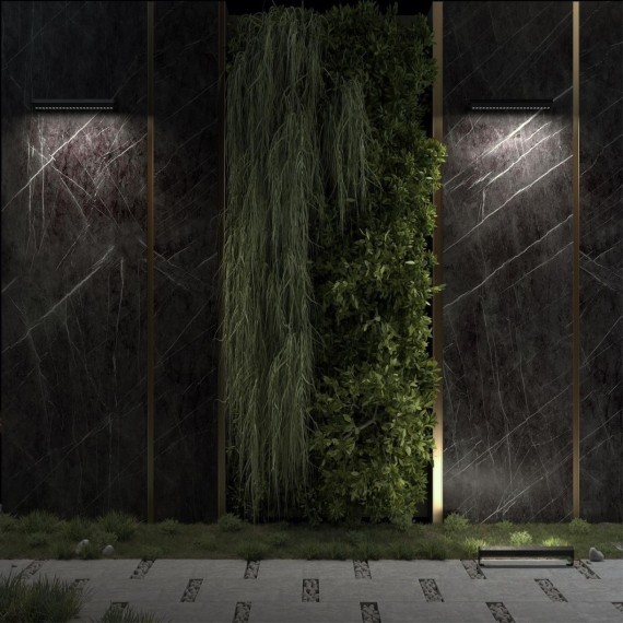 Фасадный поворотный на 180° светильник IP65 LED 12W 3000K Odeon Light GRAZE 7040/22WL цвет черный матовый