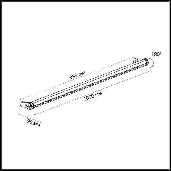 Фасадный поворотный на 180° светильник IP65 LED 12W 3000K Odeon Light GRAZE 7040/22WL цвет черный матовый