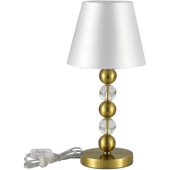 SL2003.304.01 Прикроватная лампа ST-Luce латунь/белый E27 1*40W AURORA