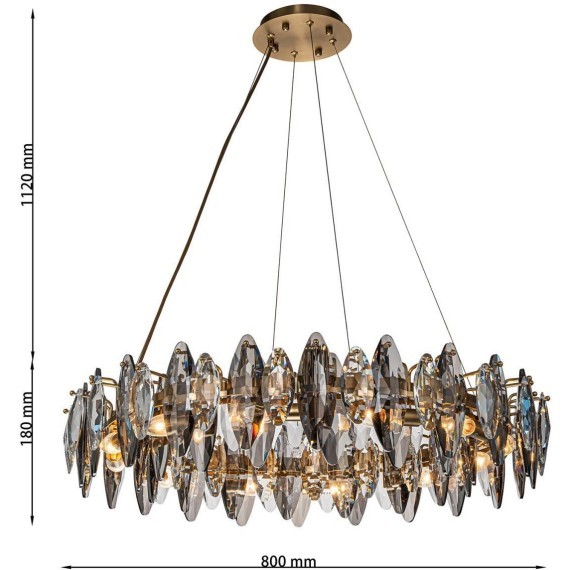 Подвесная люстра Glans 4303-12P