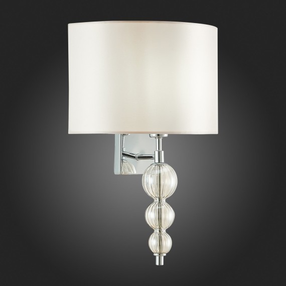 SLE105701-01 Светильник настенный Хром/Светло-бежевый E14 1*40W RAMER