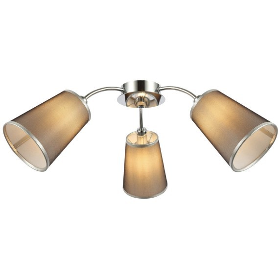 SLE103002-03 Светильник потолочный Хром/Черный E14 3*40W MALEONTE