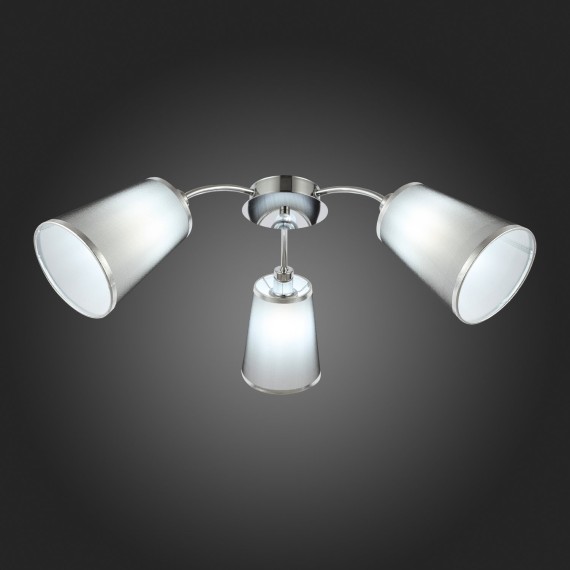 SLE103002-03 Светильник потолочный Хром/Черный E14 3*40W MALEONTE