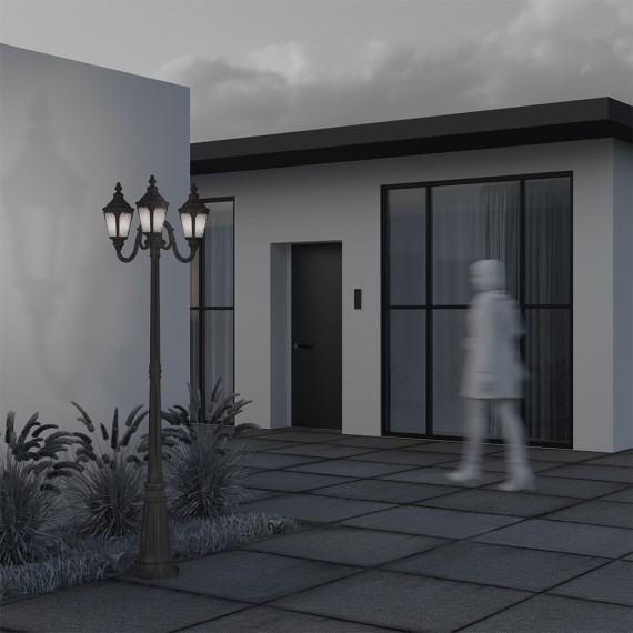 Уличный наземный светильник Maytoni O028FL-03BZ Goiri IP44 под лампы 2xE27 60W