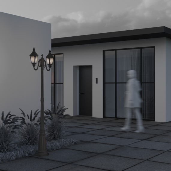 Уличный наземный светильник Maytoni O028FL-03BZ Goiri IP44 под лампы 2xE27 60W