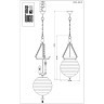 SL317.403.03 Люстра подвесная ST-Luce Черный/Прозрачный E14 3*60W SOTTO