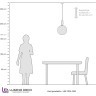 Подвесной светильник Lumina Deco Orito LDP 1219-300 WT+GD