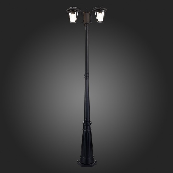 SL081.405.02 Светильник уличный наземный ST-Luce Черный/Черный, Прозрачный E27 2*40W SIVINO