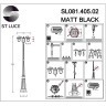 SL081.405.02 Светильник уличный наземный ST-Luce Черный/Черный, Прозрачный E27 2*40W SIVINO