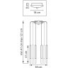 Люстра подвесная Tubo Lightstar L8T747133