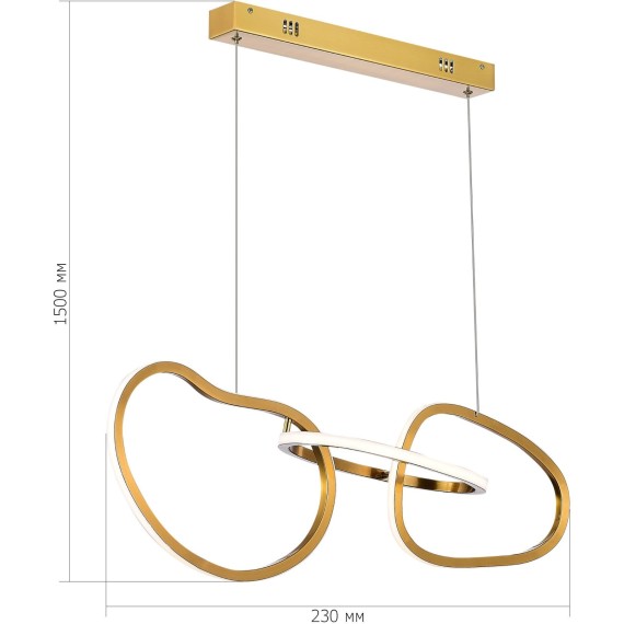 SL6505.203.26 Светильник подвесной ST-Luce Золотистый/Золотистый LED 1*26W 4000K ABRA