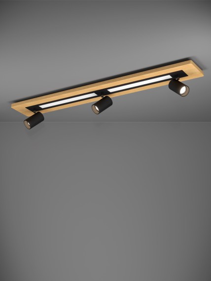 39749 TORRESTRALLE Светодиодный потолочный светильник с 5 лампами GU10, 37.5Вт, 2800Лм, 3000К, диммируемый по TRIAC