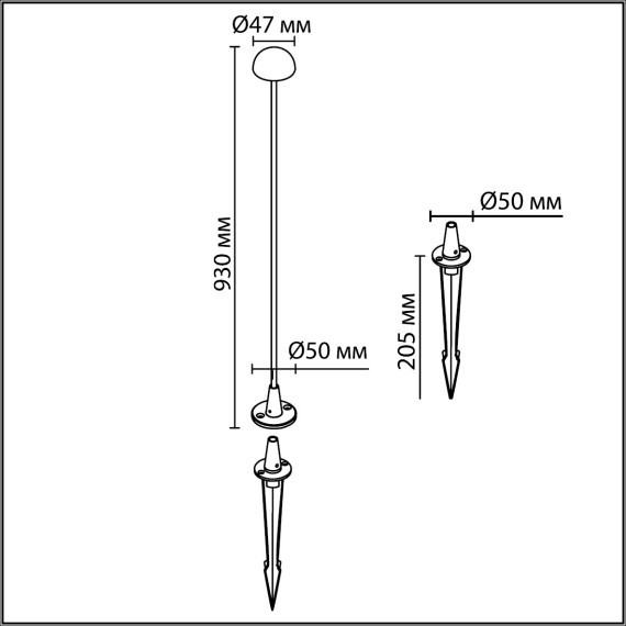  Уличный светильник IP65 LED 4W Odeon Light VERDE 7122/4GLB 