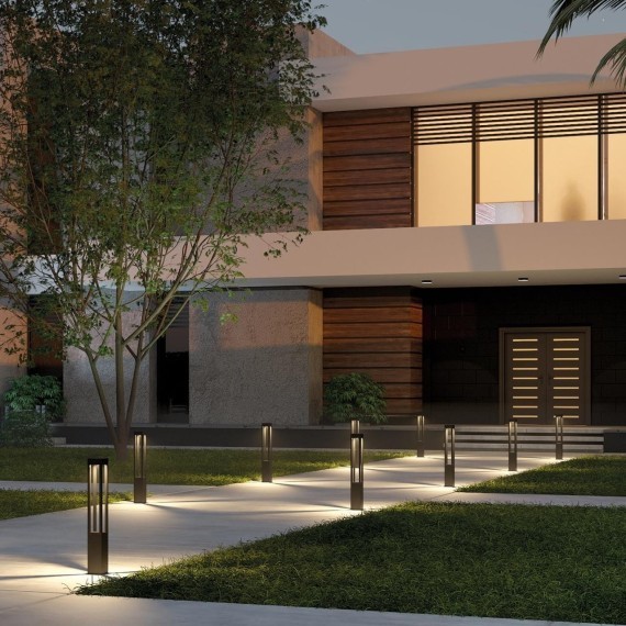 4746-1F, уличный светильник, L110xW110xH800, LEDx7W, 420LM, 3000K, IP65, included