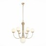 SL1504.203.07 Люстра подвесная ST-Luce Французское золото/Белый E27 7*60W AVELLINO