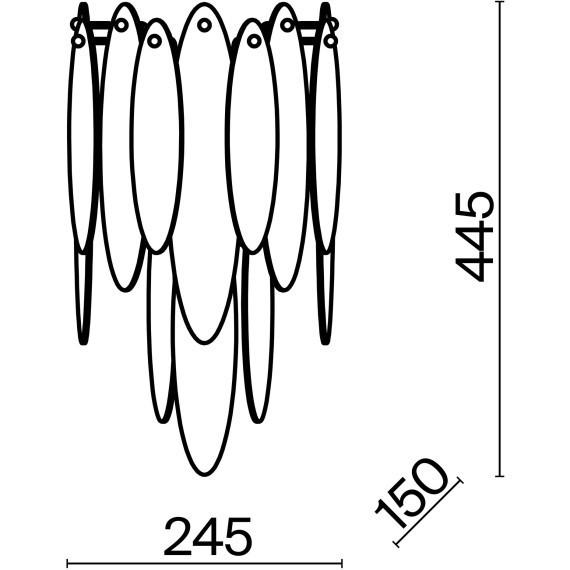 Настенный светильник (бра) Freya FR5217WL-02FG
