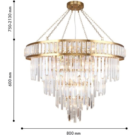 Подвесная люстра 19xE14x40W Favourite 4732-19P Preston