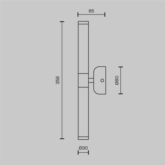 Настенный светильник Maytoni MOD106WL-L10G3K