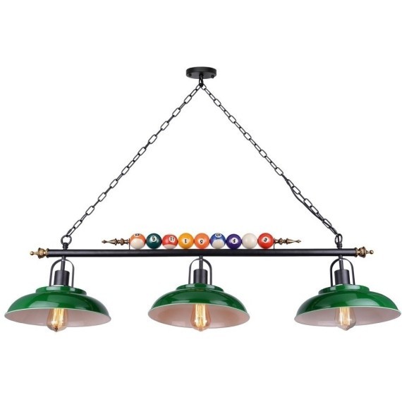 Подвесной светильник с 3 лампами Lussole LSP-9542 BADGER IP21 под лампы 3xE27 180W