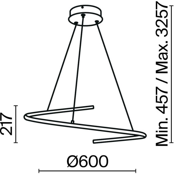 Подвесной светильник Maytoni MOD242PL-L33BSK