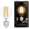 102902120 Лампа Gauss Filament А60 20W 1800lm 2700К Е27 LED 1/10/40