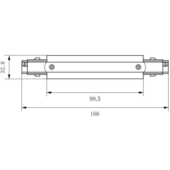 Прямой соединитель трехфазных шинопроводов Maytoni TRA005C-31W