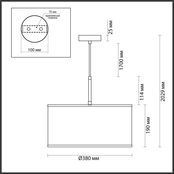Настенный светильник ODEON LIGHT BERGI 5064/1W
