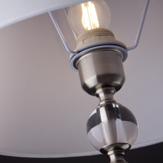 Торшер с абажуром Freya FR2190FL-01N Rosemary под лампу 1xE27 60W