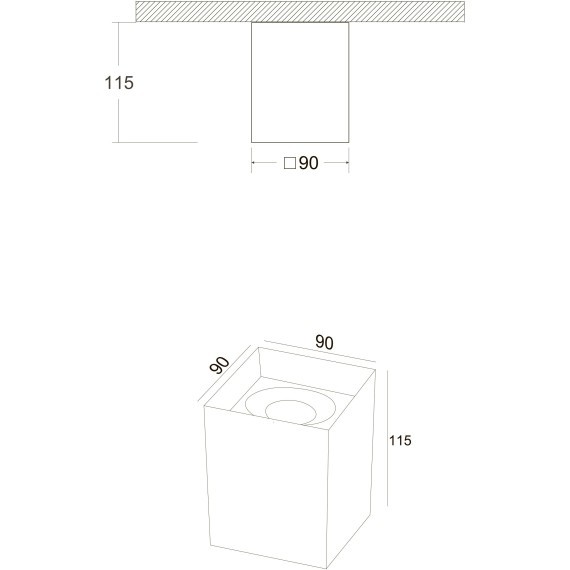 Накладной потолочный светильник Maytoni C015CL-01W Slim под лампу 1xGU10 50W