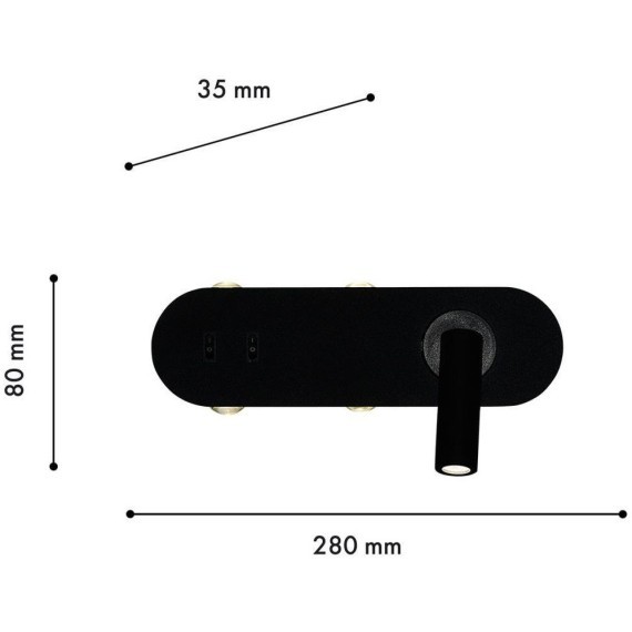 Настенный светильник Tris 4170-5W