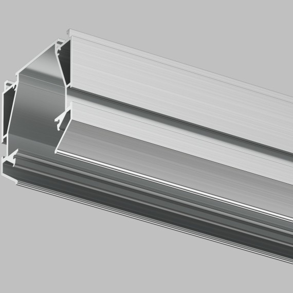 Профиль для монтажа накл. шинопроводов в гарпунный нат. потолок Smart 220V Denkirs TR3044-AL
