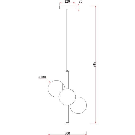 Подвесной светильник Freya FR5199PL-03BS Zing под лампы 3xE27 60W