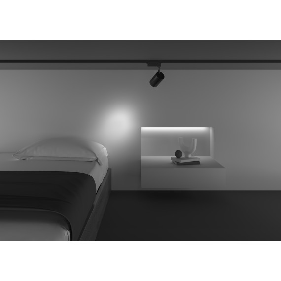 Однофазный двужильный светодиодный трековый светильник Maytoni Unity TR003-1-10W3K-S-B Vuoro 3000К 850Лм CRI90+ 24° 10Вт