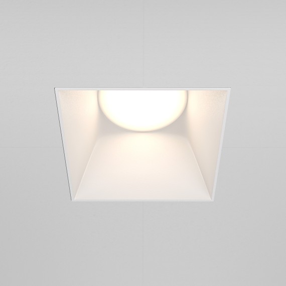 Встраиваемый светильник Maytoni DL051-01-GU10-SQ-W Share под лампу 1xGU10 20W