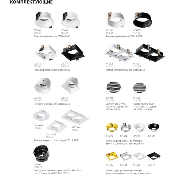 Модуль светодиодный 5W 4000K СУПЕРУЗКИЙ 3° STELLA BASE Lightstar 075054