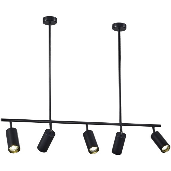 SL1206.403.05 Светильник подвесной ST-Luce Черный/Черный GU10 5*5W 4000K SORMANO