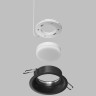 Встраиваемый светильник спот INER, до 15 Вт LED, GX53, IP20, алюминий, чёрный DK2150-BK
