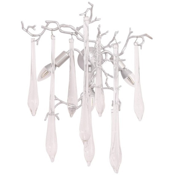 Бра Crystal Lux REINA AP3 SILVER PATINA
