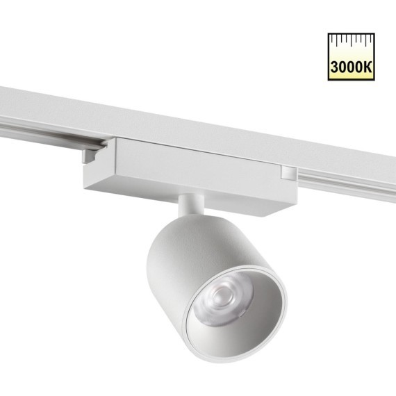 359805 Белый светодиодный однофазный двужильный трековый светильник 10Вт 882Лм 3000К 32° CRI≥90 180-265V IP20 Novotech SOLETTE