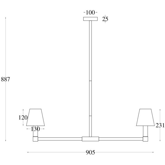 Подвесной светильник Maytoni MOD104PL-09B