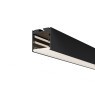 Радиусный профиль 35x35 линейный черный 2.5м, макс. ширина ленты 24мм ALM-3535R-B-D-2.5M