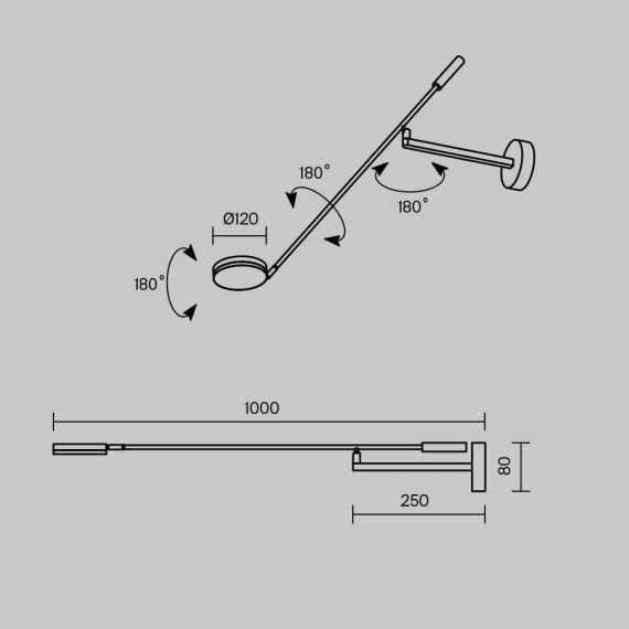 Бра Maytoni MOD070WL-L6W3K Fad светодиодная LED 6W