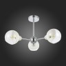 SLE102702-03 Светильник потолочный Хром/Прозрачный, Матовый никель E14 3*40W GIORTE