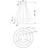 Люстра подвесная Maytoni MOD058PL-L100W4K Rim светодиодная 3xLED 115W